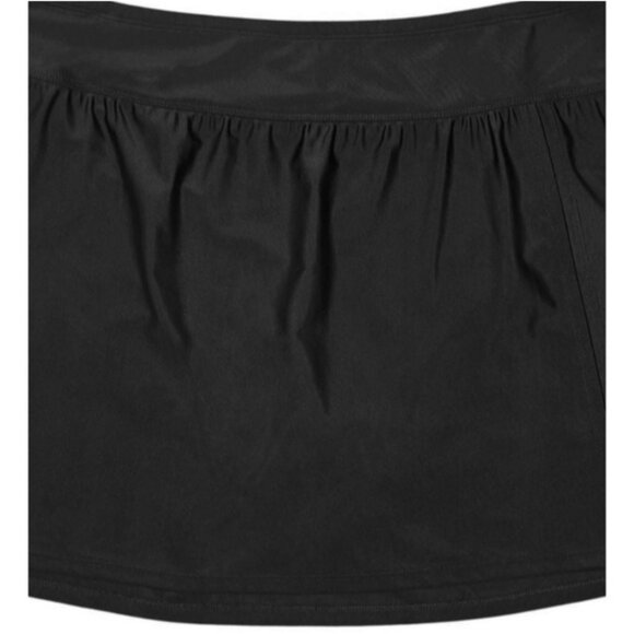 NWT LADIES SKIRTED SWIMSUIT BOTTOM. KRISTA PLUS Black 1x - Picture 3 of 4